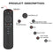 G50S 2.4GHz Wireless Voice Air Mouse Remote Control with Built-in Gyroscope