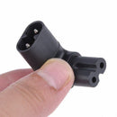 2.5A IEC320-C8 to C7 90 Degree Up Angle Angled Power Adapter Converter 110- L5K1