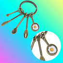 Creative Metal Car Keyring Kitchenware Kitchen Supplies Keychain Key Chain Ring
