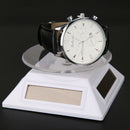 Solar Showcase 360 Turntable Rotating Jewelry Watch Ring Display Stand 037