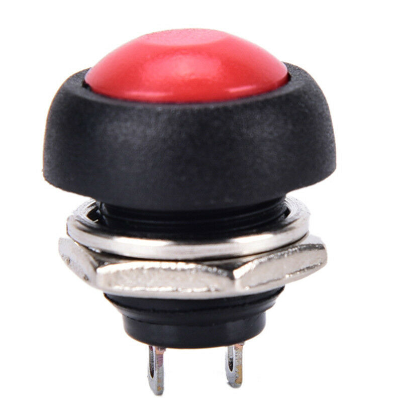 6Pcs PBS-33B Mini 12mm Waterproof Momentary ON/OFF Push Button Round Switc Kw