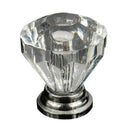 12pcs Acrylic Crystal Door Drawer Knob Pull Handle Cabinet Cupboard Clear