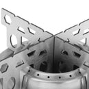 Outdoor Stainless Steel Alcohol Stove + Rack Combo Set Mini Ultralight Camping