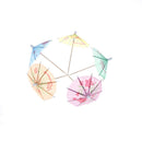 50X Colorful Mixed Paper Cocktail Drink Umbrellas Parasols Picks Party Drink FT