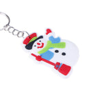 1PC Cartoon Christmas Santa Claus Snowman Keyring Pendants Gifts Toys- OZ