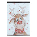 DIY Christmas Elk Special Shaped Diamond Painting 60 Pages A5 Notebook Gift