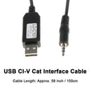 Usb CI-V Cat Interface Data Cable CT-17 Port Shortwave Radio Connector Adapter .