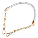 2pc PU Leather Braided Handbag Shoulder Bag Strap Chain Handle 60cm