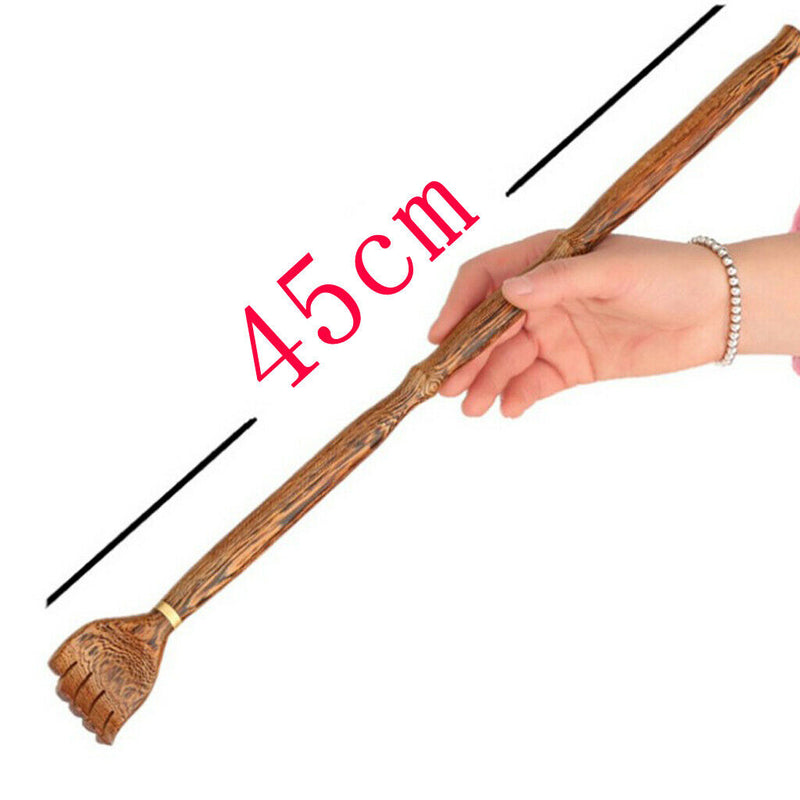 Wooden Back Scratcher Hand Shaped Itching Full Body Massager Itching Relief Tool