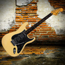 3Ply SSS 11 Holes Strat Electric Guitar Pickguard for FD (Black) A