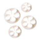 4pcs Rose Flower Fondant Cake Cutter Mold Sugarcraft Baking Decorating ToolSEAU