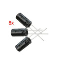5 x 2200UF 16V 105C Radial Electrolytic Capacitor 10x20mm