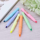 6pcs/Set Candy Color Highlighter Notebook Maker Pens Line Pen Marker Fluore C7H5