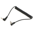 PC-2.5mm Cord Camera Sync Trigger Lock Cable Screw to Male Flash Plug Jack
