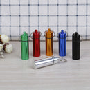 Waterproof Aluminum PillBox Container Keychain Medicine Holder Box Health CareBX