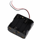 8x AA Size Cell Battery Clip Holder Storage Box 12V Case With Wire Lead OZ