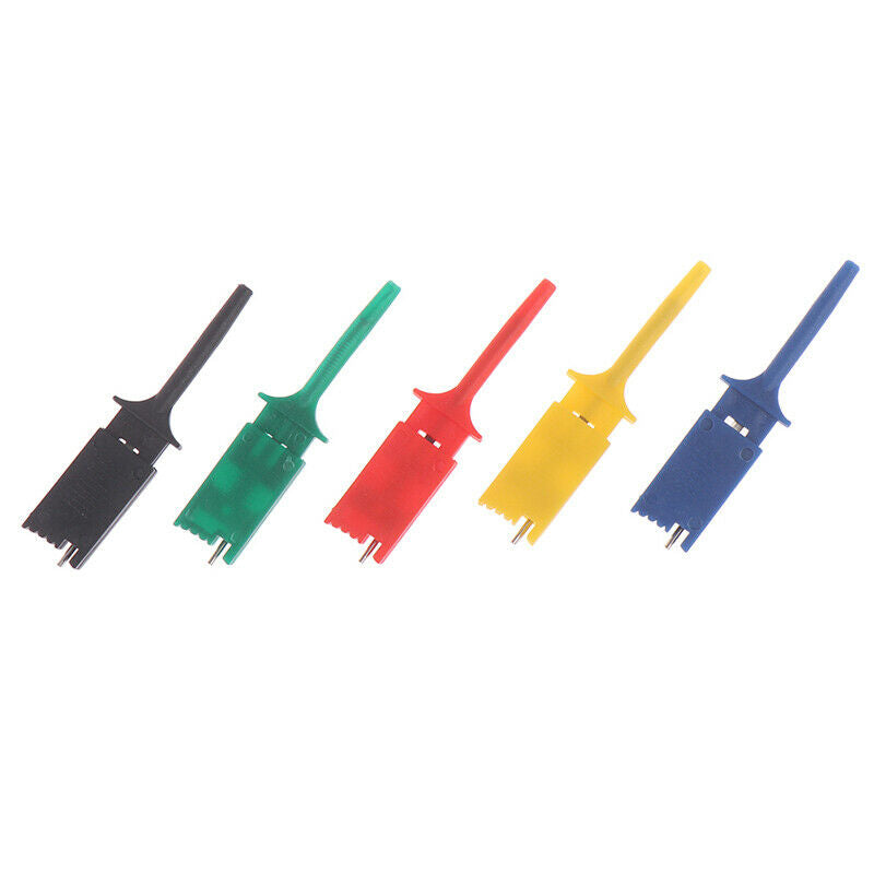 5Pcs/set Meter Tester Leads Test Probe Hook For SMD IC Test Cilps SMD IC Hook JR