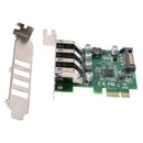 Low Profile 4 Ports Pci-E To Usb 3.0 Hub Pci Express Expansion Card Adapter H4M8