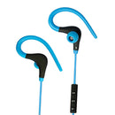 Wireless Earphones Sports Running Ear Hook and Cap Microphone Earplug Blue