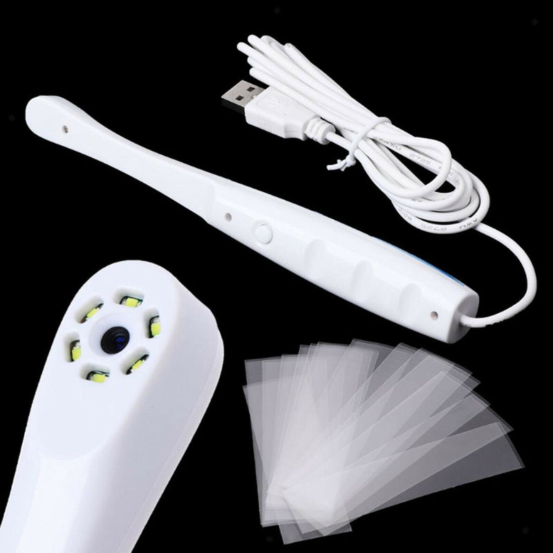 Intraoral Camera Endoscope Capture Button Driver 6 LED Light + Software CD