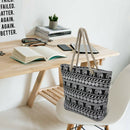 Women Casual canvas large capacity shoulder bagï¼ˆBlack Elephantï¼‰