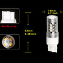 1x 6000K White 7443 High Power 80W Tail Brake Standby Reverse LED Light Hot ETG