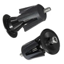 Aluminum Road MTB Handlebar Grip Handle Bar Cap End Plug Cap pair black