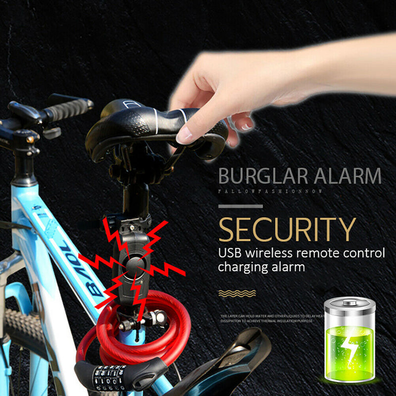 Wireless Alarm Security System Bike Motorcycle Anti-theft 110dB with Remote Cool