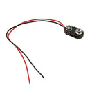 10 x PP3 9V Battery Connector Clip Hard Wearing ABS Tinned Wire Leads 150mm C2E5