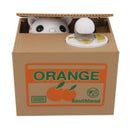 Automated White Kitty Cat Piggy Bank Stealing Saving Money Coin Storage Box
