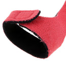 Fishing Rod Belt Tip Cover Rod Sleeve Pole Glove Protector + Rod Tie Strap Red