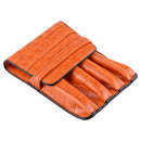 Fountain Leather Case fit for 4 Pens Case Pouch Bag Coffee Color Pencil Holder