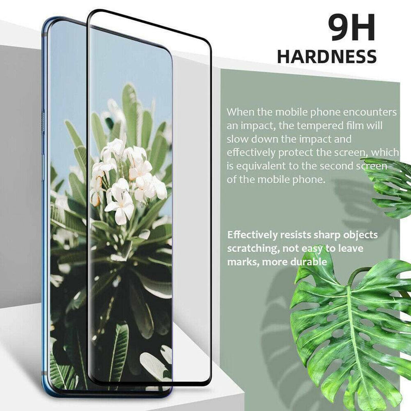 For OnePlus 7T Full Cover 9D Curved Tempered Glass 9H Screen Protector Black