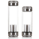 300Ml Business Type Water Bottle Glass Bottle With Stainless Steel Tea Infu