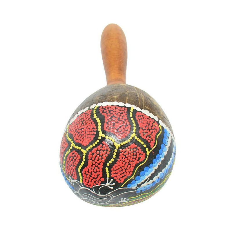 Hand Painted Maraca & Tribal Style Dora Nut Handbell Set Hand Percussion