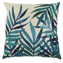 Christmas Decorative Cushion Pastoral Style Green Leaf Cotton Linen Pillow  O4X5