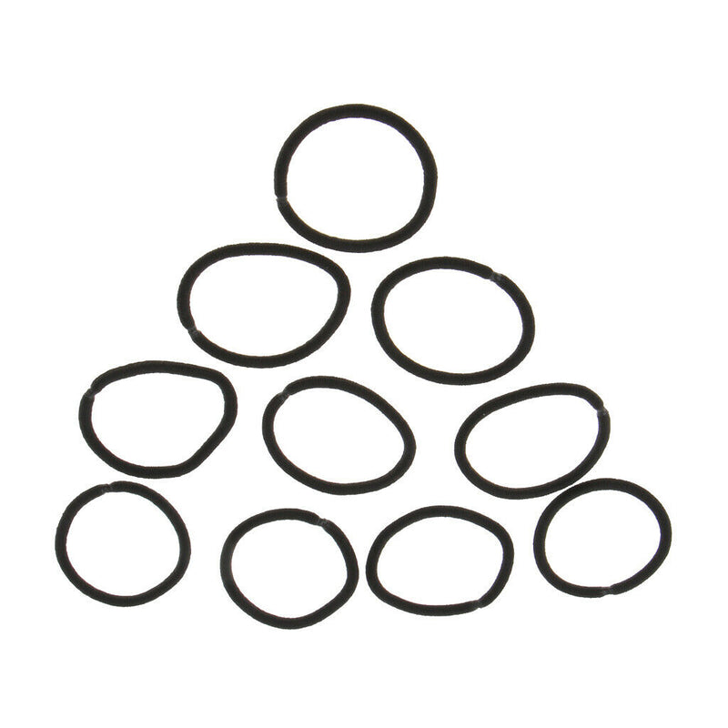 20 Pieces Assorted Black Elastic Rubber Band Rope for DIY Hair Accessories Hair