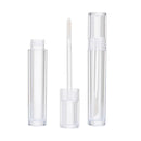 3Pc 5ml Empty Clear Lip Gloss Tube Container Bottle w/Brush Lip Wand