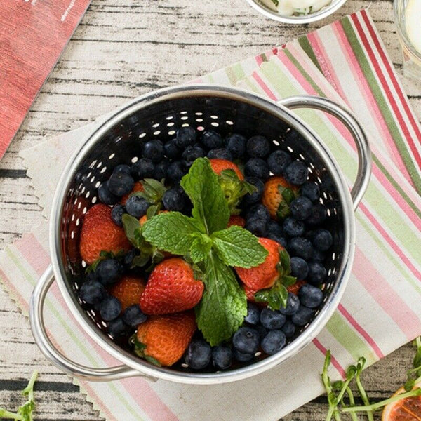 Stainless Steel Drain Basket, Vegetable Basket, Fruit Basket, Vegetable Bas K8L6
