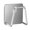 Kitchen Sponge Storage Shelf and Stainless Steel Pot Strainer with Handle