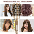 Pro Hair Dressing Brush Ceramic Iron Round Comb Magic Styling Combs (53mm) A
