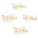 1X Women Shiny Golden Butterfly Hair Clip Headband Hair Accessories Headpiece  Z