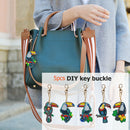 5pcs DIY Full Drill Special Shape Diamond Painting Bird Keychain Embroidery
