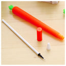 5 X Cartoon Carrot Effect Student Gel Ink Roller Ball Pen Ballpoint Office  Y1X4