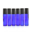 1x Glass Roll-On 10ml empty Fragrance Perfume essential Oil Bottle Blue OZ