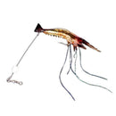 95Mm/6G Luminous Shrimp Fishing Lure Soft Bait With Hook (Red Head) B7V2