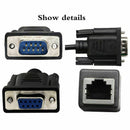 RJ45 to RS232 Cable, DB9 9-Pin Serial Port Female&Male to RJ45 Female Cat5/