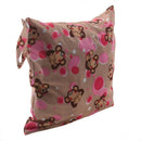 Baby Toddler Waterproof Zipper Reusable Cloth Diaper Bag Monkey Pattern