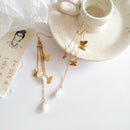 Boho Women Butterfly Tassels Pendant Ear Stud Alloy Earrings Charm Jewelry GiFT