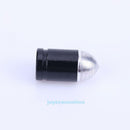 4pcs Black Aluminum Bullet Style Car Tyre Tire Wheel Valve Stems Caps Dust Cover
